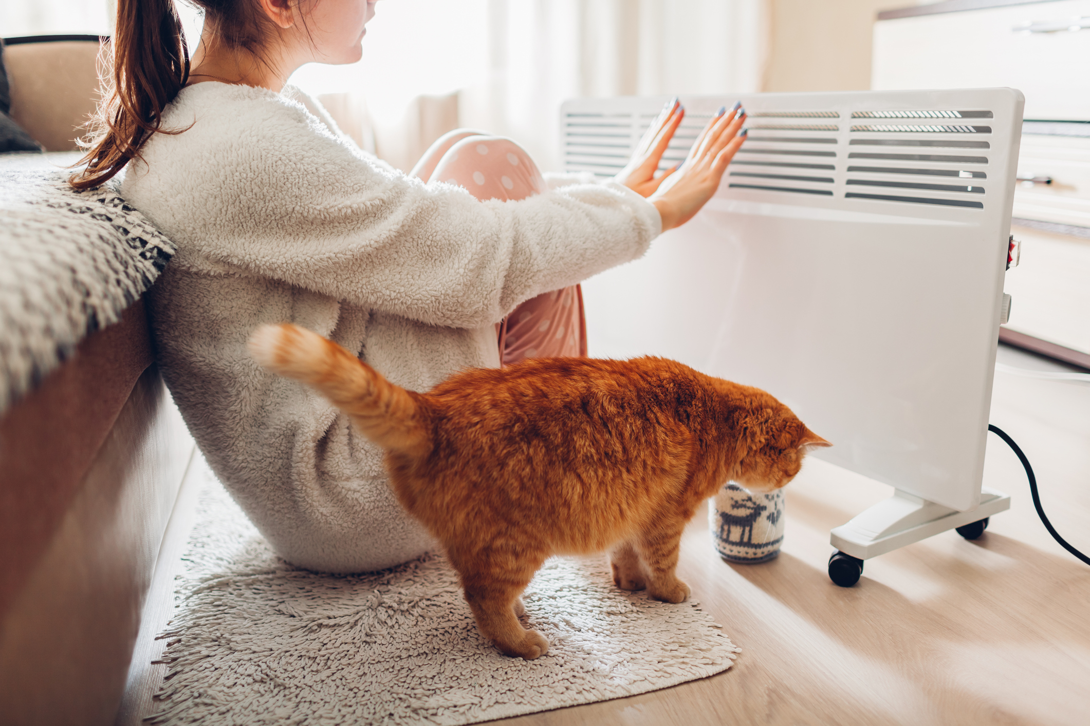 heater at home in winter