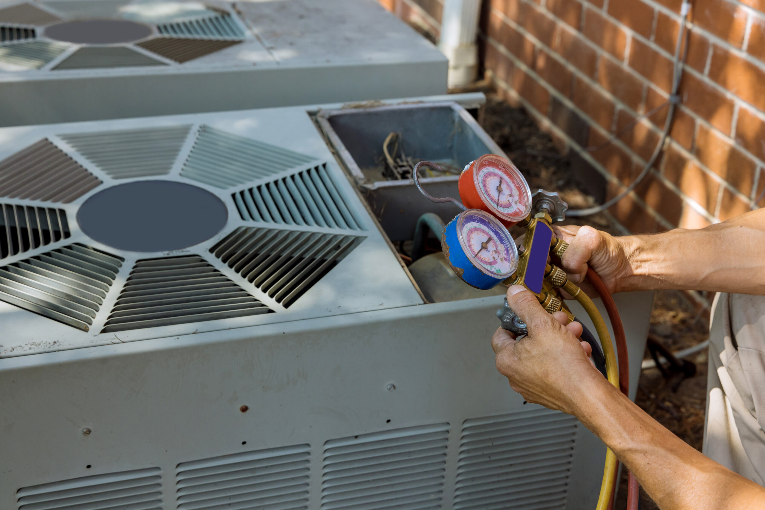 technician diagnosing why your AC keeps breaking down during a home inspection